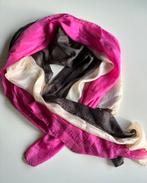 Ragfijne shawl van La Ligna | Roze - Crème - Bruin, Kleding | Dames, Maat 46/48 (XL) of groter, Ophalen of Verzenden, Zo goed als nieuw