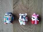 3 leuke poppetjes/figuurtjes pinguin,ijsbeer en poes 6 cm, Verzamelen, Poppetjes en Figuurtjes, Ophalen of Verzenden, Zo goed als nieuw