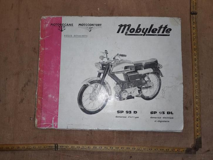 Onderdelen documentatie Mobylette Sp 93 D, Fietsen en Brommers, Handleidingen en Instructieboekjes, Gebruikt, Ophalen of Verzenden
