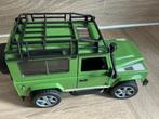 Groene Land Rover Defender Speelgoedauto bruder, Ophalen of Verzenden, Zo goed als nieuw