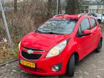 Chevrolet Spark 1.0 Bifuel 2011 Rood, Auto's, Beige, 4 cilinders, Origineel Nederlands, 995 cc