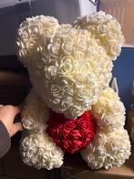 Bloemenbeer - Valentijn cadeau, Overige materialen, Wit, Nieuw, Ophalen