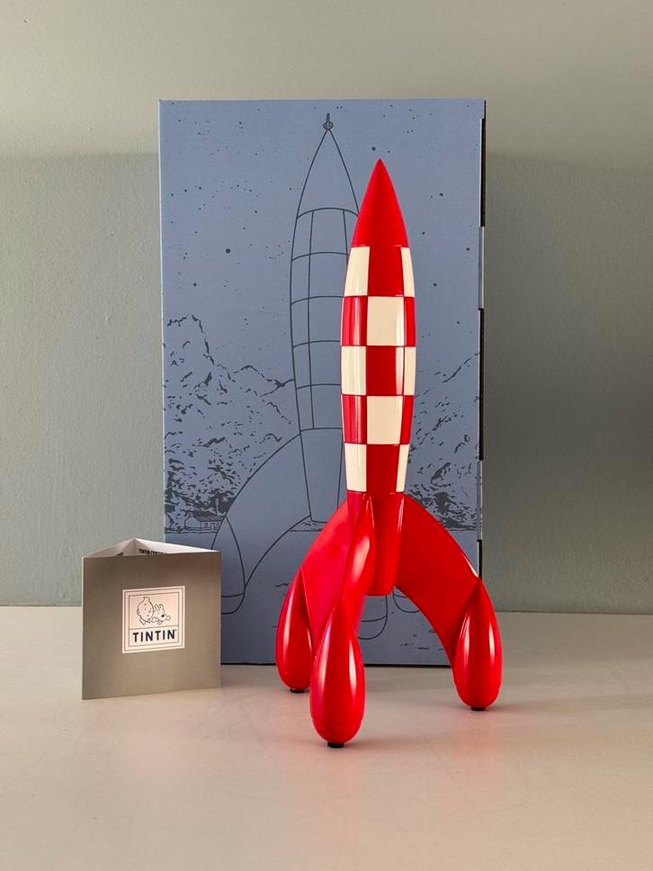 Raket van Kuifje 30cm - Moulinsart, Verzamelen, Stripfiguren, Zo goed als nieuw, Beeldje of Figuurtje, Kuifje, Ophalen of Verzenden