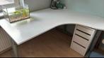 Hoekbureau ikea 150-160 x 80, Huis en Inrichting, Bureaus, Ophalen, In hoogte verstelbaar, Gebruikt, Bureau