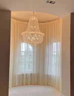 Kristal kroonluchter 100 cm in goud of zilver echt kristal, Ophalen of Verzenden, Nieuw, 75 cm of meer