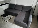 Grijze Hoekbank met Opbergruimte bankbed, Huis en Inrichting, Ophalen, Hoekbank, 75 tot 100 cm, Zo goed als nieuw