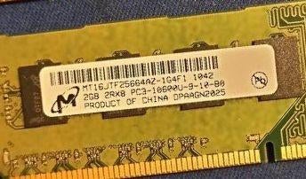 HP geheugen 4GB (2x2GB) DDR3 2RX8 PC3 10600 1333MHz, Gebruikt, DDR3, Ophalen of Verzenden, Desktop