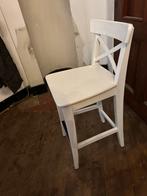 3 witte IKEA barkrukken met rugleuning - zithoogte 63cm, Huis en Inrichting, Ophalen, -, 60 tot 90 cm, Zo goed als nieuw