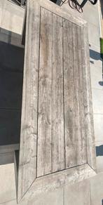 Grote steigerhouten tafel 270x120 steigerhout eetkamertafel, Ophalen, Zo goed als nieuw