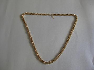 Vintage Nina Ricci / lange schakel ketting goudkleurig beschikbaar voor biedingen