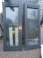 Dubbele deuren met thermopane HR++ glas, Doe-het-zelf en Verbouw, Deuren en Horren, Ophalen, 120 cm of meer, 200 tot 215 cm, Glas