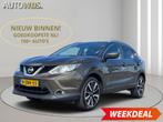 Nissan Qashqai 1.2 Tekna|Pano|Leder|Trekhaak|360CAM|NL AUTO, Auto's, Voorwielaandrijving, Euro 5, Gebruikt, Zwart