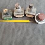 Inktpotjes met kroontjespen, Antiek en Kunst, Antiek | Kantoor en Zakelijk, Ophalen of Verzenden