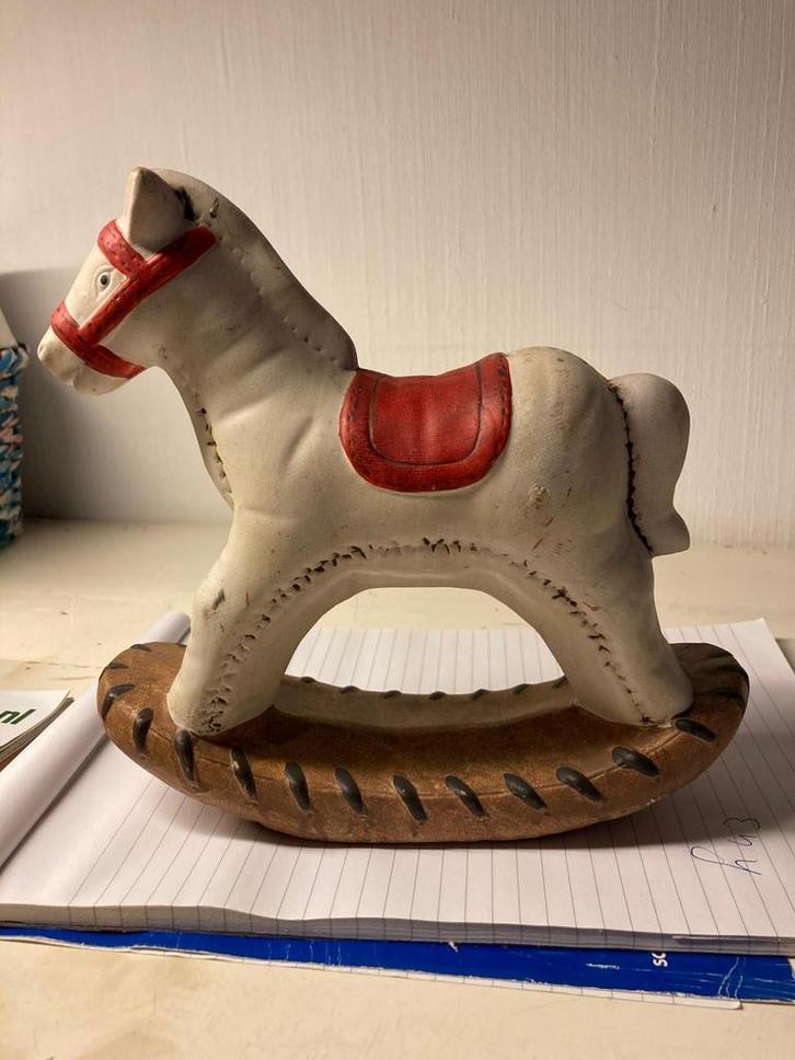 Vintage Aardewerken Hobbelpaard Decoratie, Antiek en Kunst, Antiek | Woonaccessoires, Ophalen of Verzenden