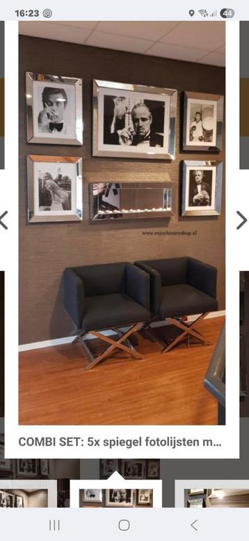 Spiegellijsten Set - Audrey Hepburn, Ali, Monroe, Pacino beschikbaar voor biedingen