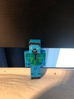 Minecraft Steve Actiefiguur Blauw, Ophalen of Verzenden, Gebruikt