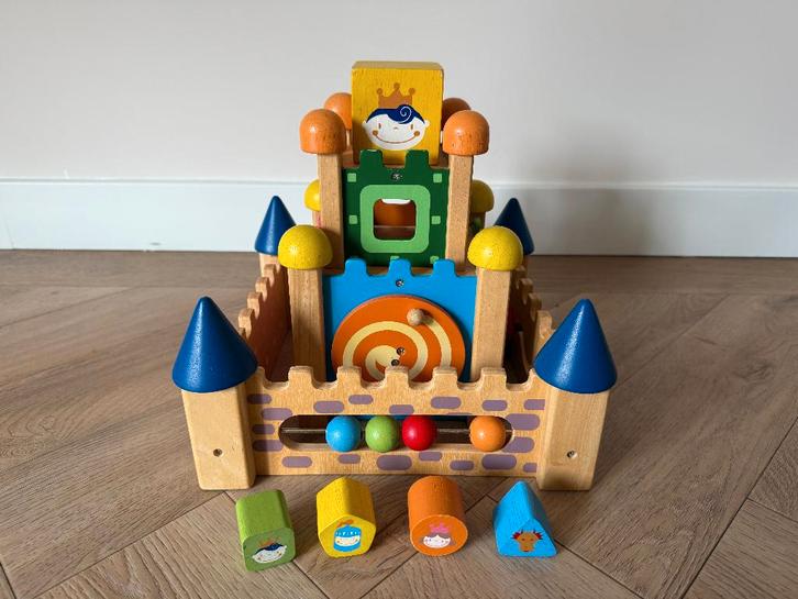 I'm Toy - Houten kasteel, Kinderen en Baby's, Speelgoed | Houten speelgoed, Zo goed als nieuw, Overige typen, Ophalen of Verzenden