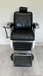 Belmont Barber Chair Jaren 50, Huis en Inrichting, Stoelen, Ophalen, Gebruikt, Zwart, Leer