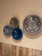 Hk living prachtige hand beschilderde borden voor aan muur, Huis en Inrichting, Woonaccessoires | Schalen en Manden, Ophalen, Rond