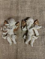 Brocante Kerst Engelen 2 stuks met ophang bevestiging nieuw, Ophalen of Verzenden, Nieuw