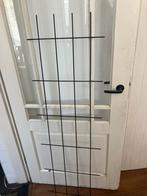 Hekwerk, Treillis voor klimplanten, zwart staal, zgan., Ophalen of Verzenden, Zo goed als nieuw, IJzer