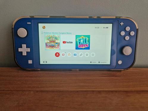 Nintendo Switch Lite, Spelcomputers en Games, Spelcomputers | Nintendo Switch Lite, Zo goed als nieuw, Turquoise, Ophalen of Verzenden