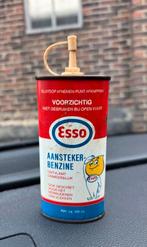 Vintage Esso Aansteker Benzine Blik olieblik, Verzamelen, Blikken, Ophalen of Verzenden, Gebruikt, Overige