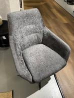 Antraciet kleurige draaifauteuil, Huis en Inrichting, Fauteuils, Ophalen, Nieuw, 75 tot 100 cm, Metaal