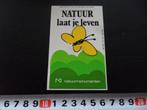 stickers Natuur laat je leven Natuurmonumenten Vlinder Geel*, Verzamelen, Ophalen, Zo goed als nieuw, Overige typen