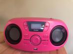 BIGBEN Roze speelgoed cdspeler, radio en mp3 speler, Ophalen of Verzenden, Gebruikt, Overige merken, Met radio