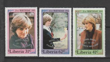 TSS Kavel 810231 Liberia  Pf  minr 1248-1250 Diana Mooi kave beschikbaar voor biedingen