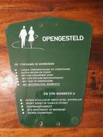 emaile bord opengesteld, Ophalen of Verzenden, Gebruikt, Reclamebord