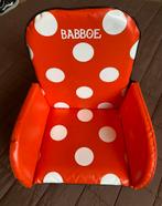 Babboe Kleuterzitje Rood met Witte Stippen, Ophalen, Gebruikt, Overige typen, Gordel(s)