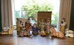 Vintage 13 delige kerststal nostalgische kerstgroep jr80, Diversen, Kerst, Ophalen of Verzenden, Gebruikt