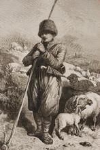 De Tartaarse herder - Antieke illustratie (1869), Ophalen of Verzenden, Voor 1940, Gebruikt