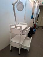 Werktafel met lamp, Ophalen of Verzenden