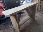 Eikenhouten statafel - Uniek design van Houtbouw Popken, 100 tot 150 cm, Rustiek, Eikenhout, Nieuw