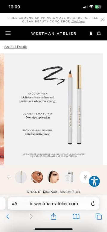 Westman Atelier Eye Love You Eye Pencil in Kôhl Noir' (10ml) beschikbaar voor biedingen