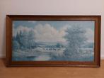 Schilderij landschap met koeien 110 x 60 cm, Antiek en Kunst, Ophalen