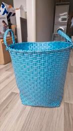 Blauwe mand, Huis en Inrichting, Ophalen, Gebruikt, Rond
