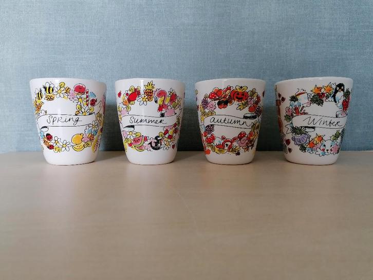 Blond Amsterdam 4 seizoenen mokken van 350 ml, Huis en Inrichting, Keuken | Servies, Zo goed als nieuw, Kop(pen) en/of Schotel(s)