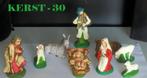 KERST - 30 - / - 9 DELIGE KERST BEELDEN GROEP VAN GIPS, Diversen, Kerst, Ophalen of Verzenden, Nieuw