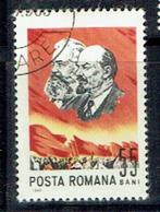 Roemenië 1965 herdenking Marx en Lenin, Postzegels en Munten, Ophalen of Verzenden, Overige landen, Gestempeld