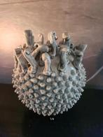ambachtelijke zeeanemoon, 19 cm, vaas jade groen, keramiek, Overige kleuren, Aardewerk of Porselein, Ophalen of Verzenden, Zo goed als nieuw