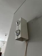 Space age wandlamp wit metaal, vintage design lamp, Gebruikt, -, -, Ophalen of Verzenden