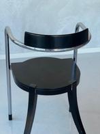 Fauna eetkamerstoelen 3x Zanotta David Palterer prijs p/stuk, Gebruikt, Drie, Zwart, Vintage