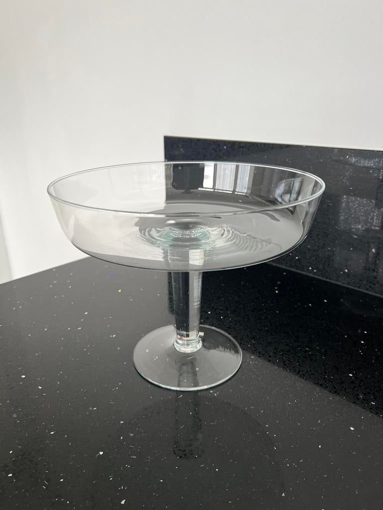 Taartplateau Glas Op Voet, Ophalen of Verzenden, Zo goed als nieuw