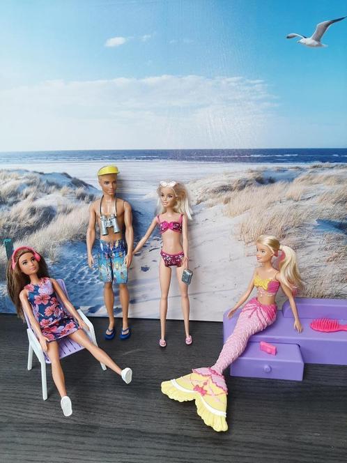 moderne Barbie en Ken zomer speelset., Kinderen en Baby's, Speelgoed | Poppen, Zo goed als nieuw, Barbie, Ophalen of Verzenden