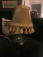 Vintage Tafellamp met Franjes, Ophalen of Verzenden, Gebruikt, Metaal, Minder dan 100 cm