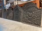 Antieke gietijzeren haardplaten 15 stuks op voorraad., Antiek en Kunst, Ophalen